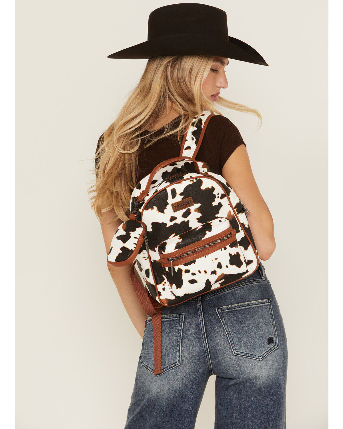 Wrangler Women's Cow Print Backpack