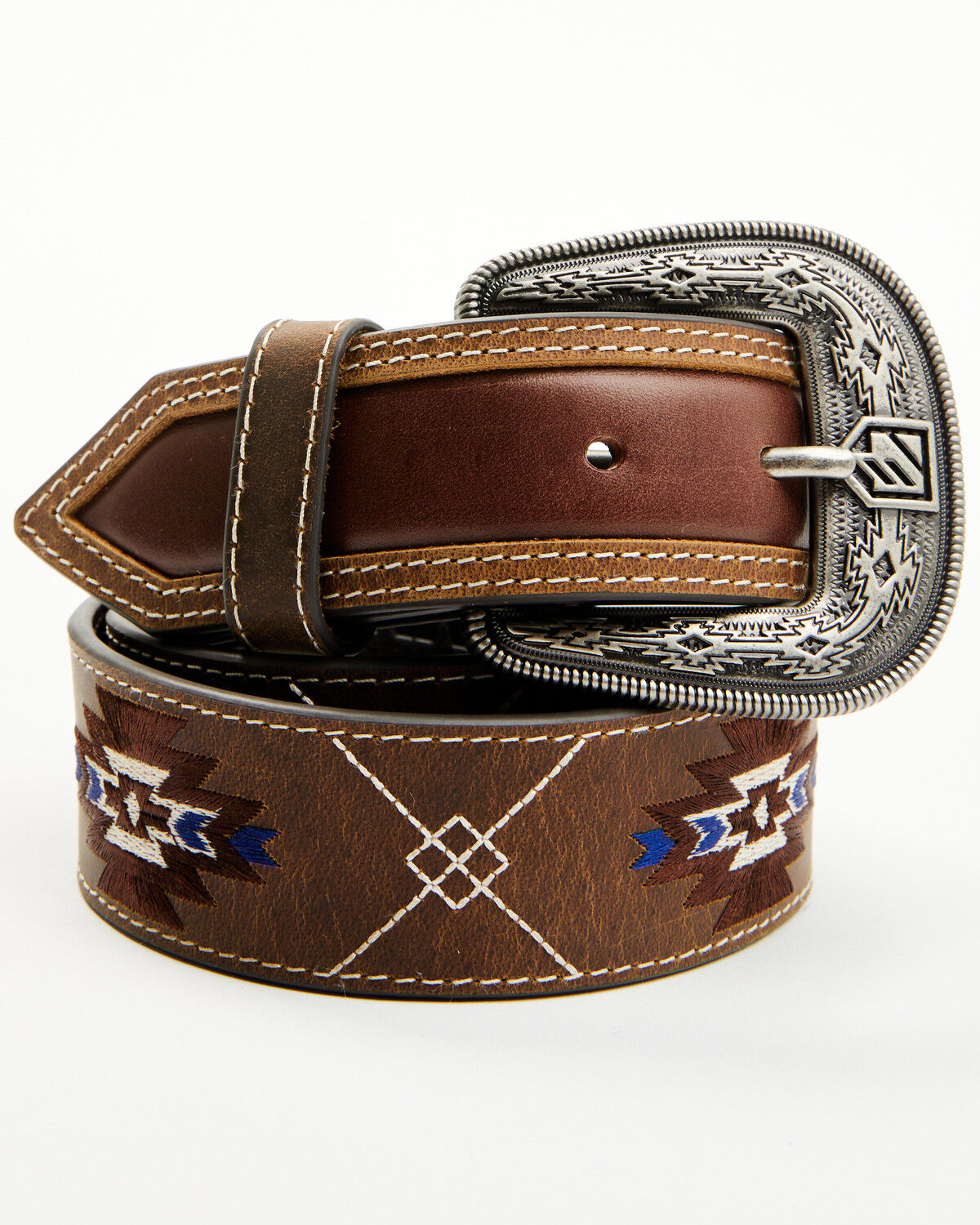 RANK 45® Men's Tanner Southwestern Embroidered Belt
