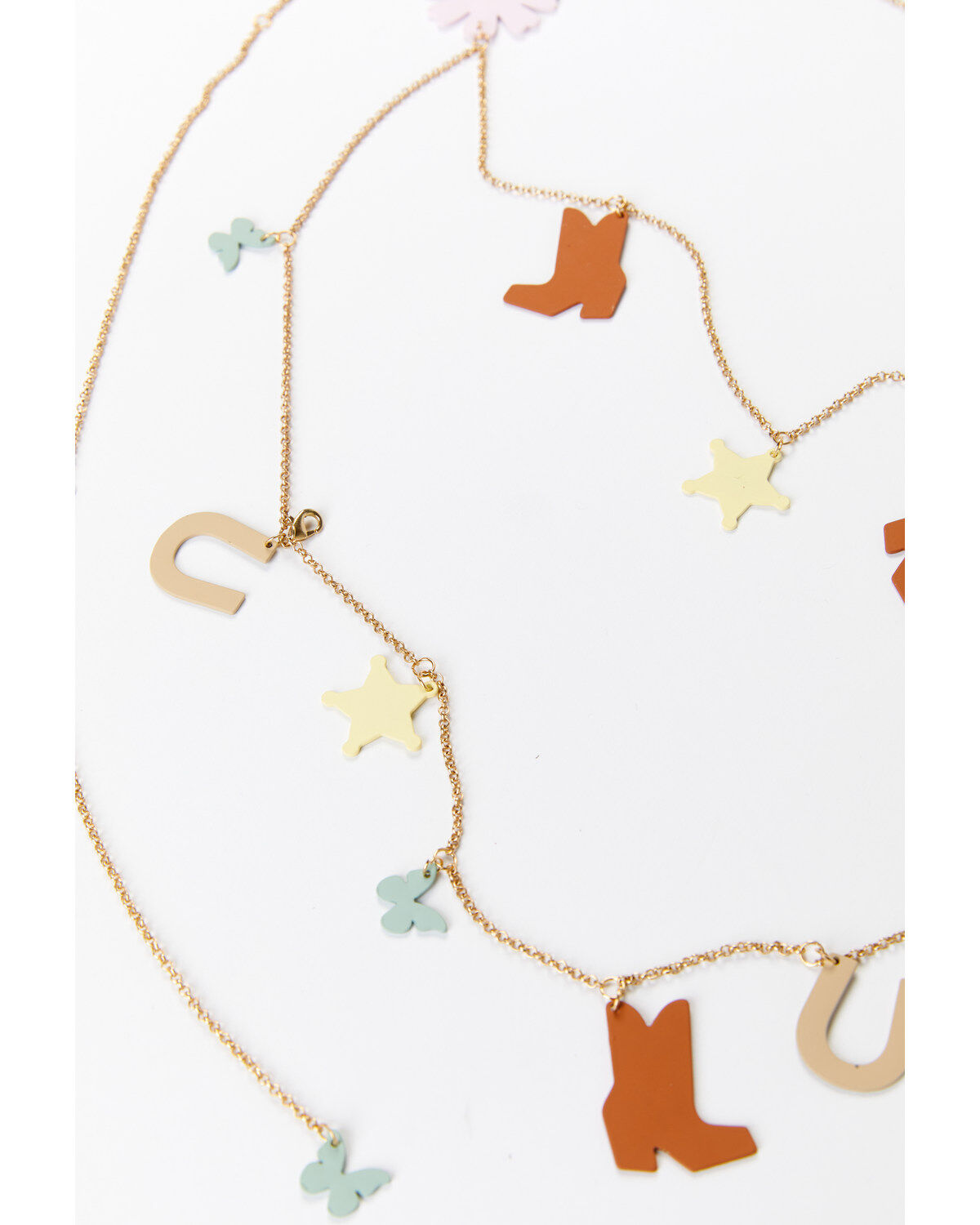 Understated Leather Women's Lucky Charm Chain Belt