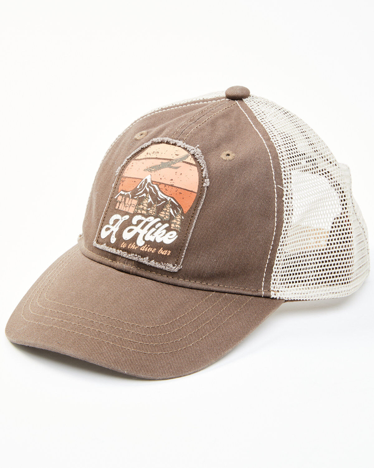 Shyanne Women's Take A Hike Embroidered Patch Mesh-Back Ball Cap