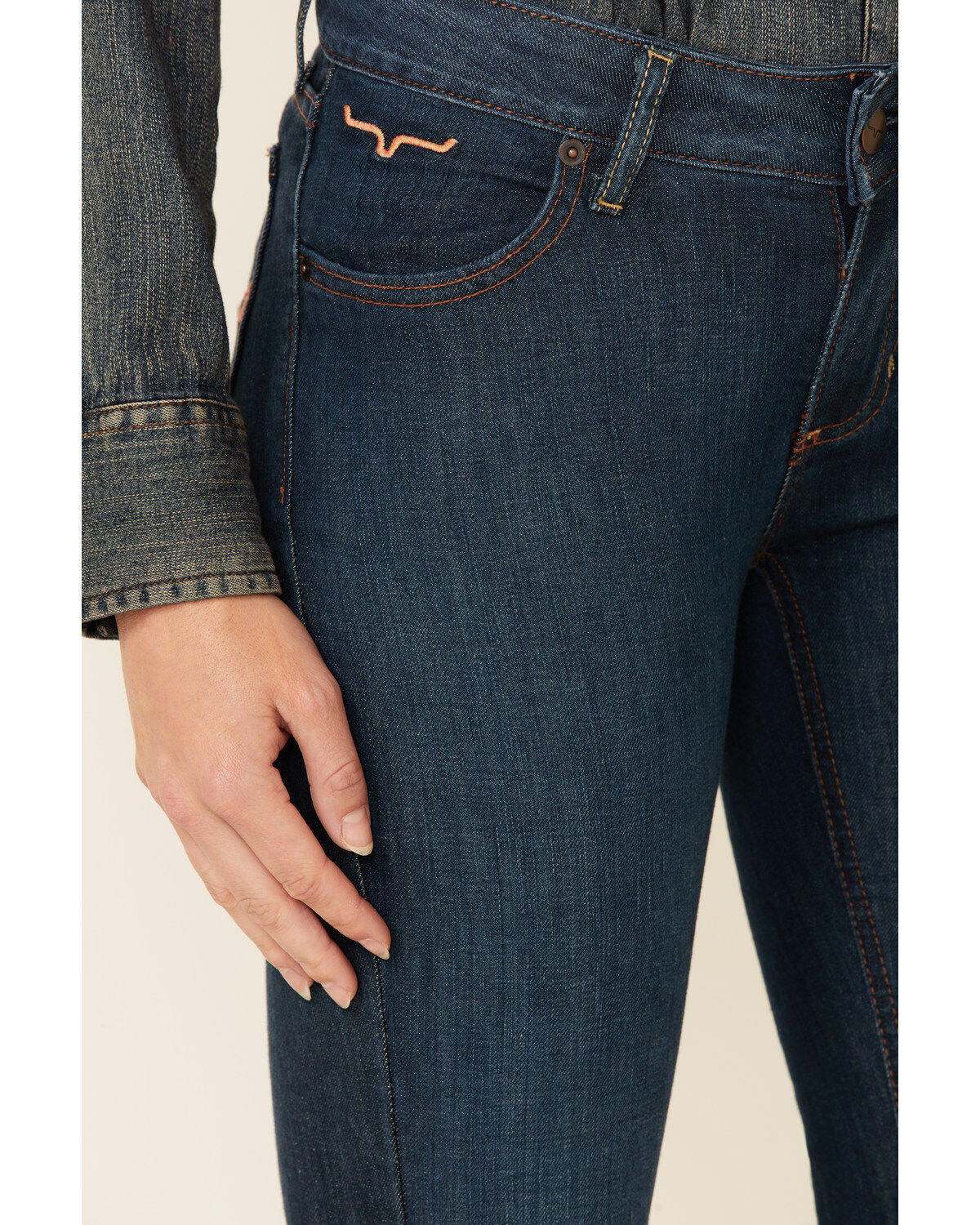 Kimes Ranch Women's Dark Wash Lola Raw Trousers