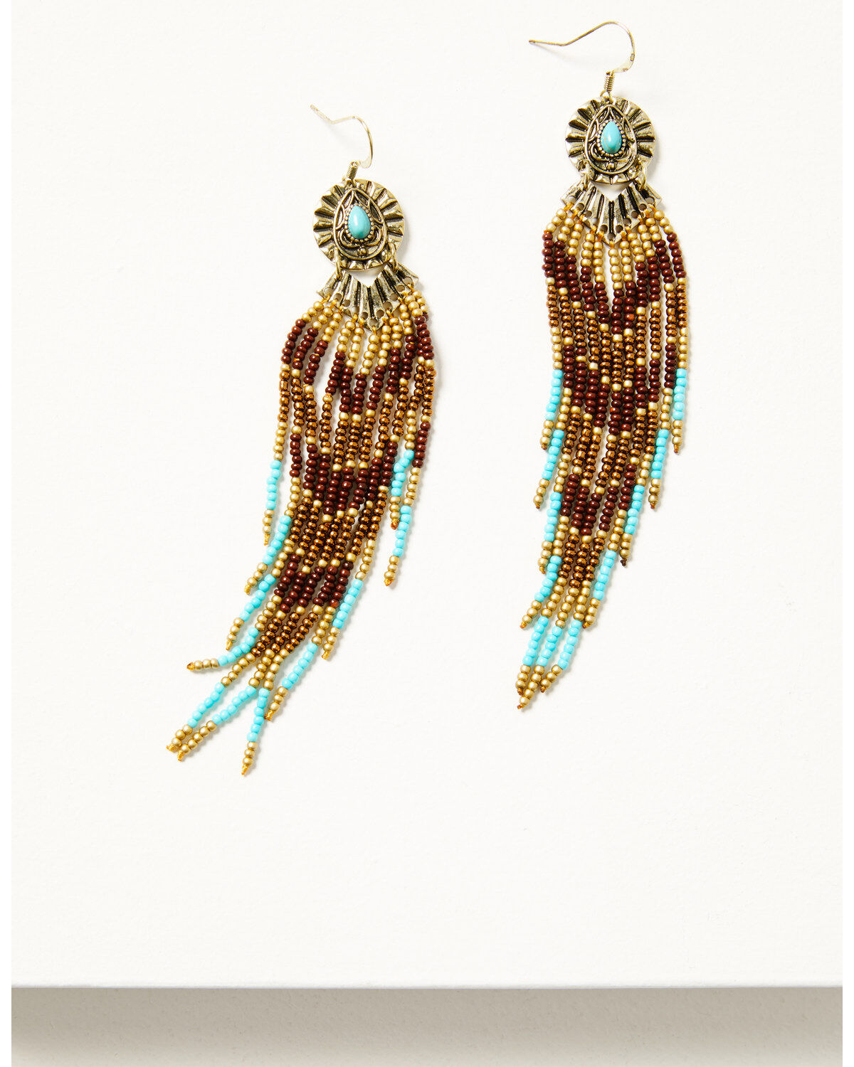 Shyanne Women's Desert Boheme Beaded Tassel Earrings