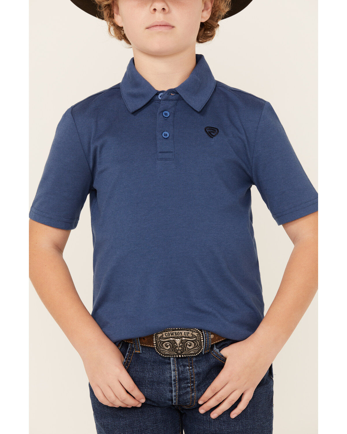 Rock & Roll Denim Boys' Short Sleeve Polo Shirt