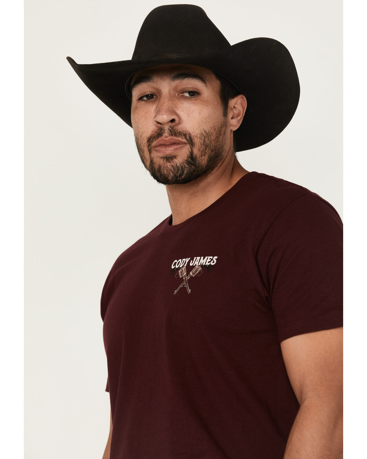 Cody James Men's Posse Revolver Short Sleeve Graphic T-Shirt