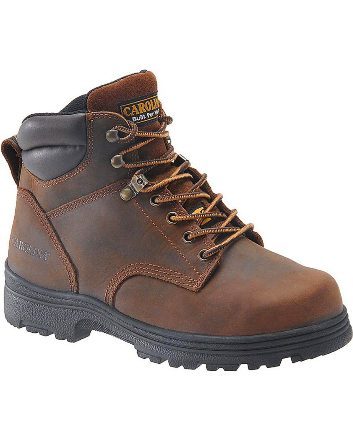Carolina Men's 6" Broad Toe Internal Met Guard Work Boots - Steel Toe