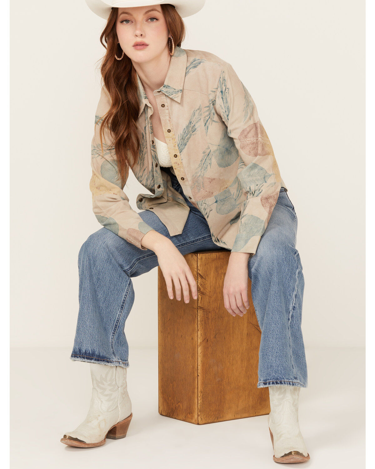 Cleo + Wolf Women's Aron Long Sleeve Printed Shirt