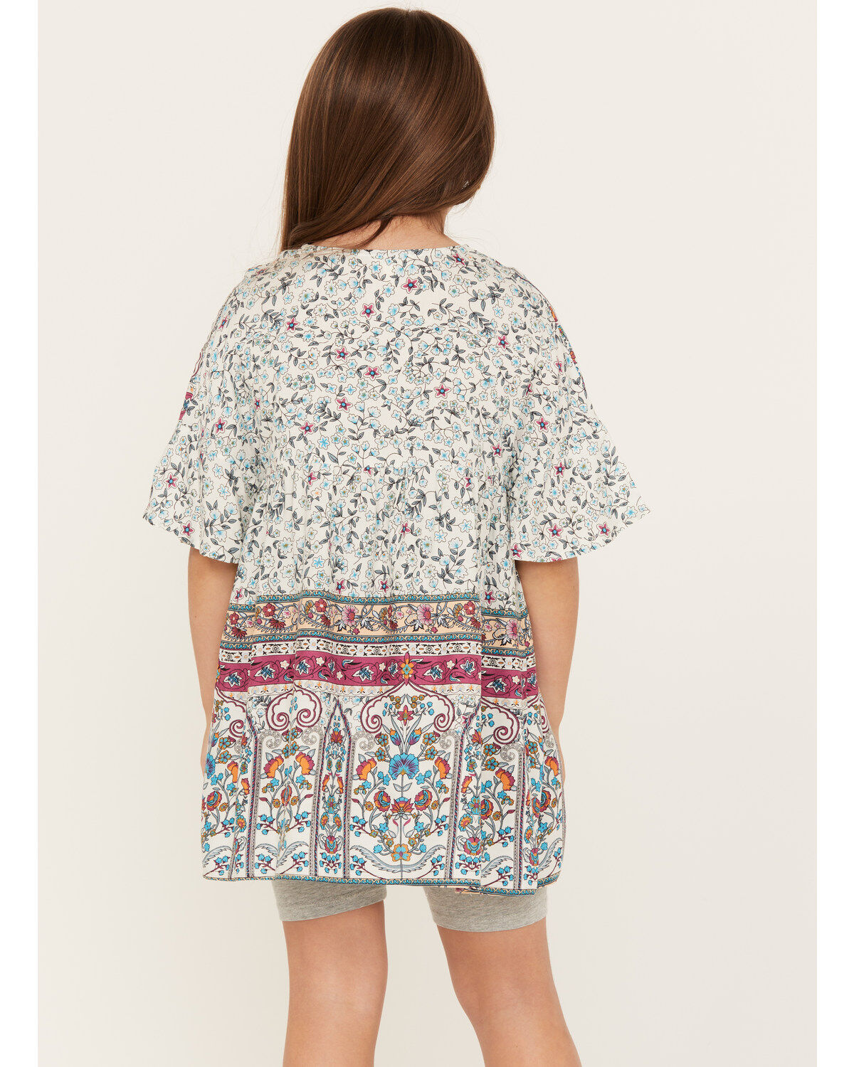 Hayden Girls' Printed Bell Sleeve Tunic