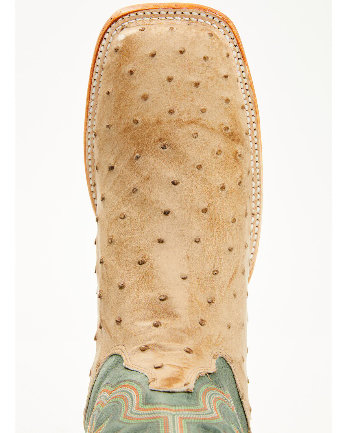 Justin Men's Chisolm Exotic Ostrich Western Boots - Broad Square Toe