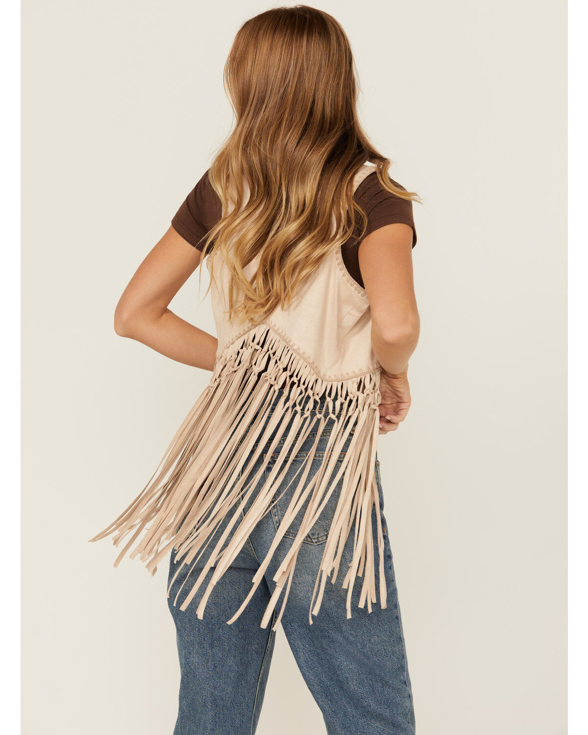 Shyanne Women's Faux Suede Fringe Vest