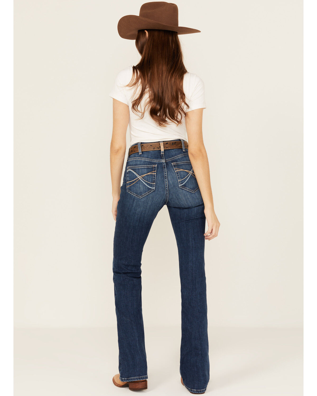 Ariat Women's Jessica Dark Wash High Rise Bootcut Stretch Denim Jeans