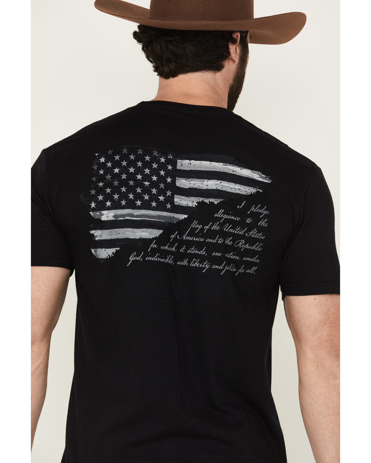 Kick Brass Men's Pledge Of Allegiance Short Sleeve Graphic T-Shirt