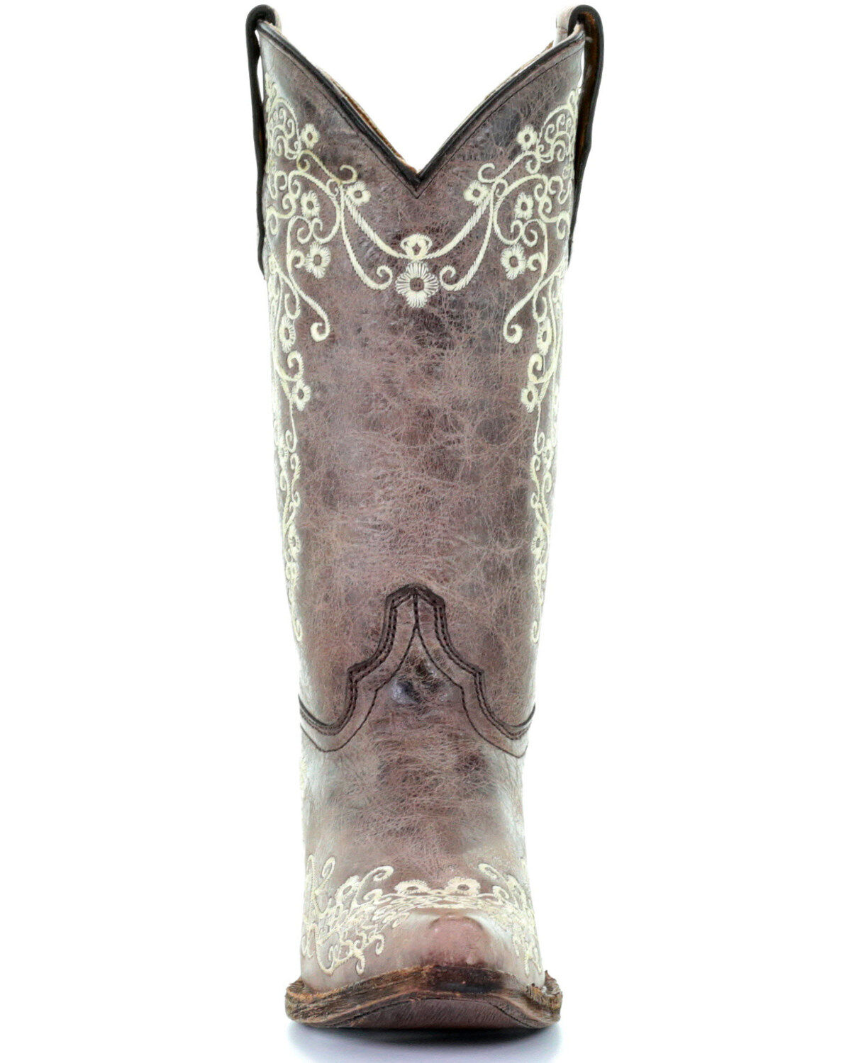 Corral Girls' Scroll Embroidery Western Boots