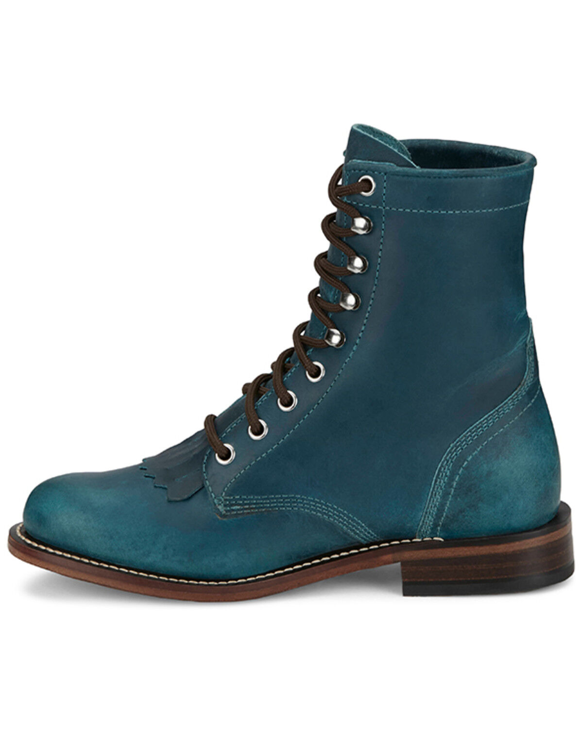 Justin Women's Mclean 7" Lace-Up Roper Boots - Round Toe