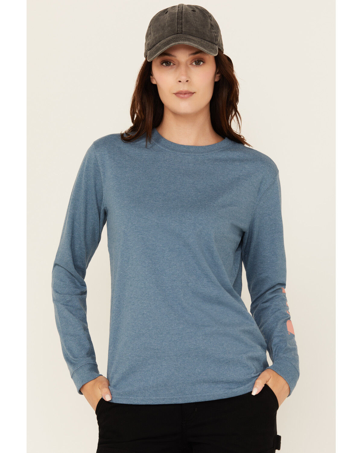Carhartt Women's Loose Fit Heavyweight Long Sleeve Graphic Work Shirt