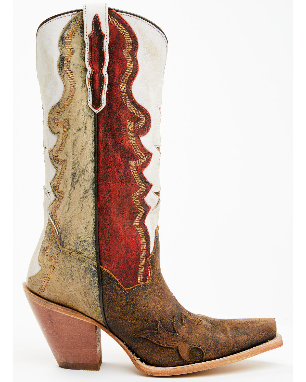 Dan Post Women's Senorita 13" Star Overlay Western Boots - Snip Toe
