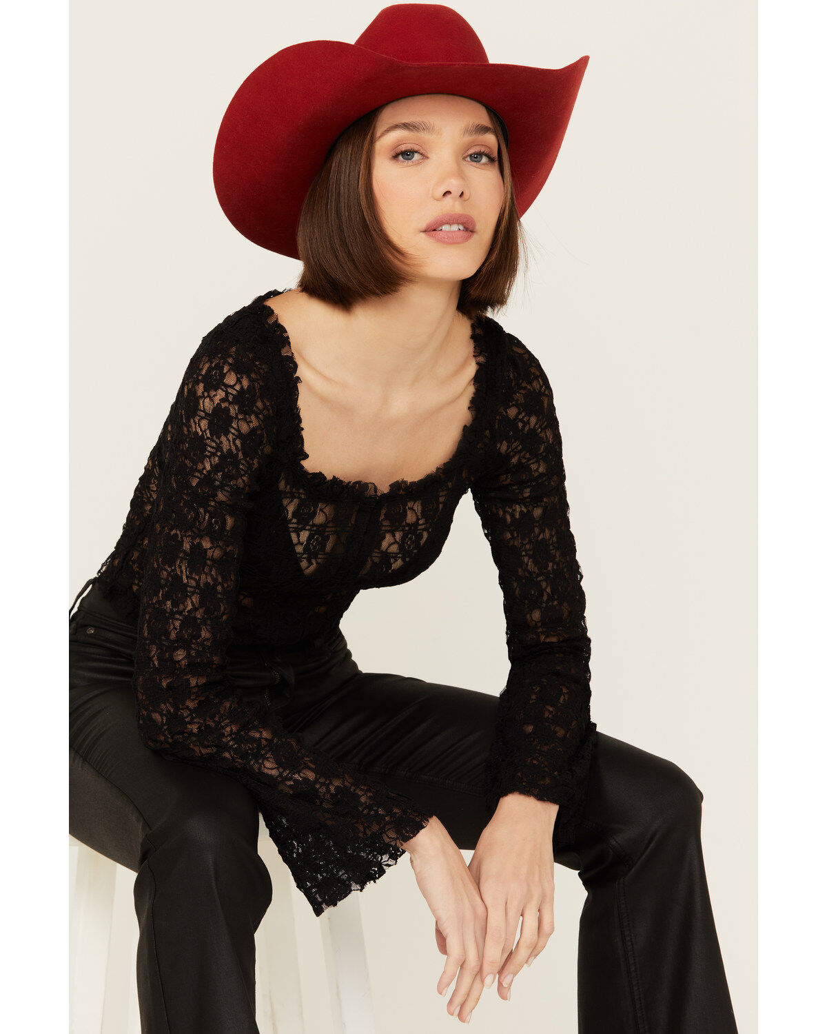 Free People Women's Madison Sheer Long Sleeve Shirt