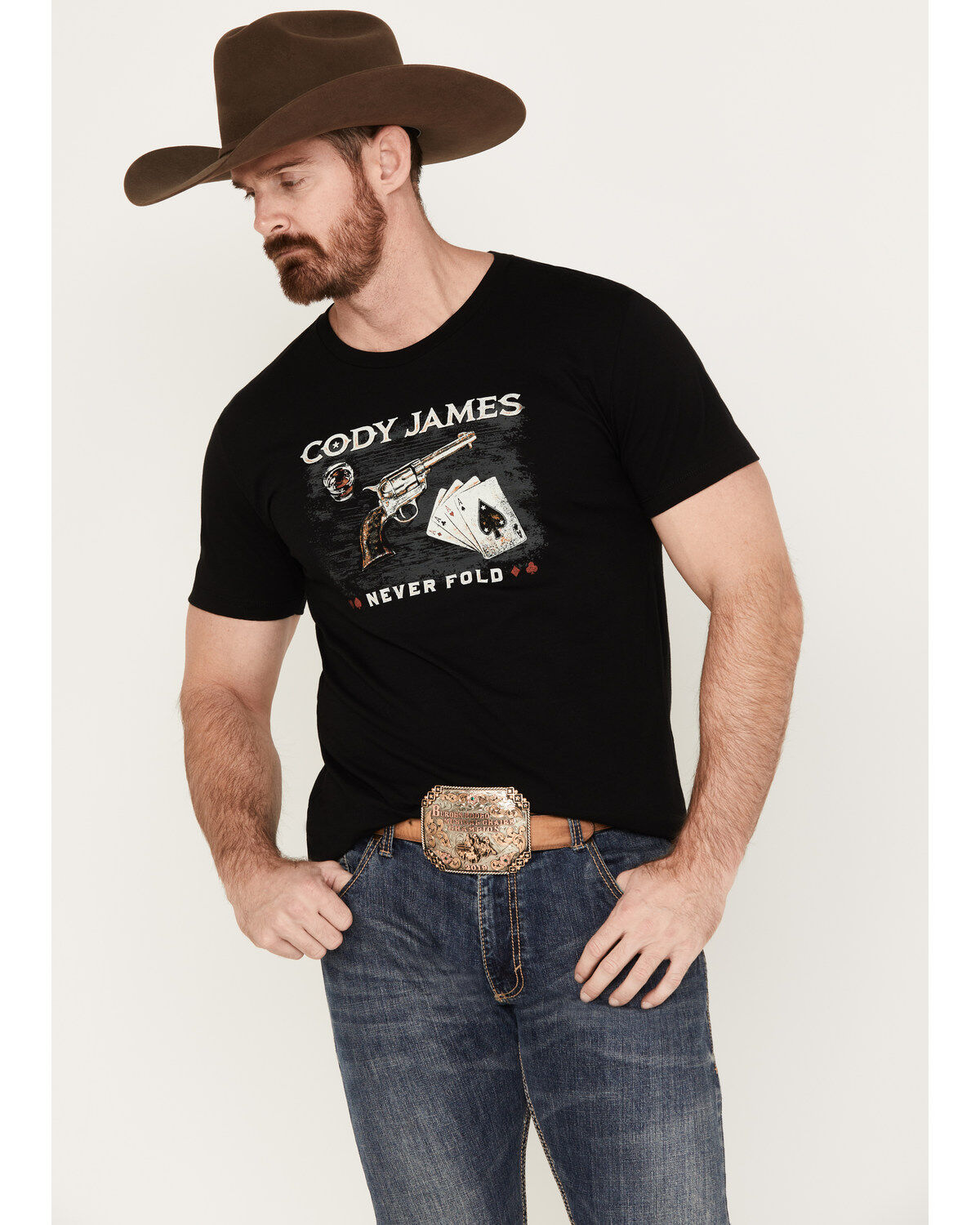 Cody James Men's Revolver Cards Short Sleeve Graphic T-Shirt