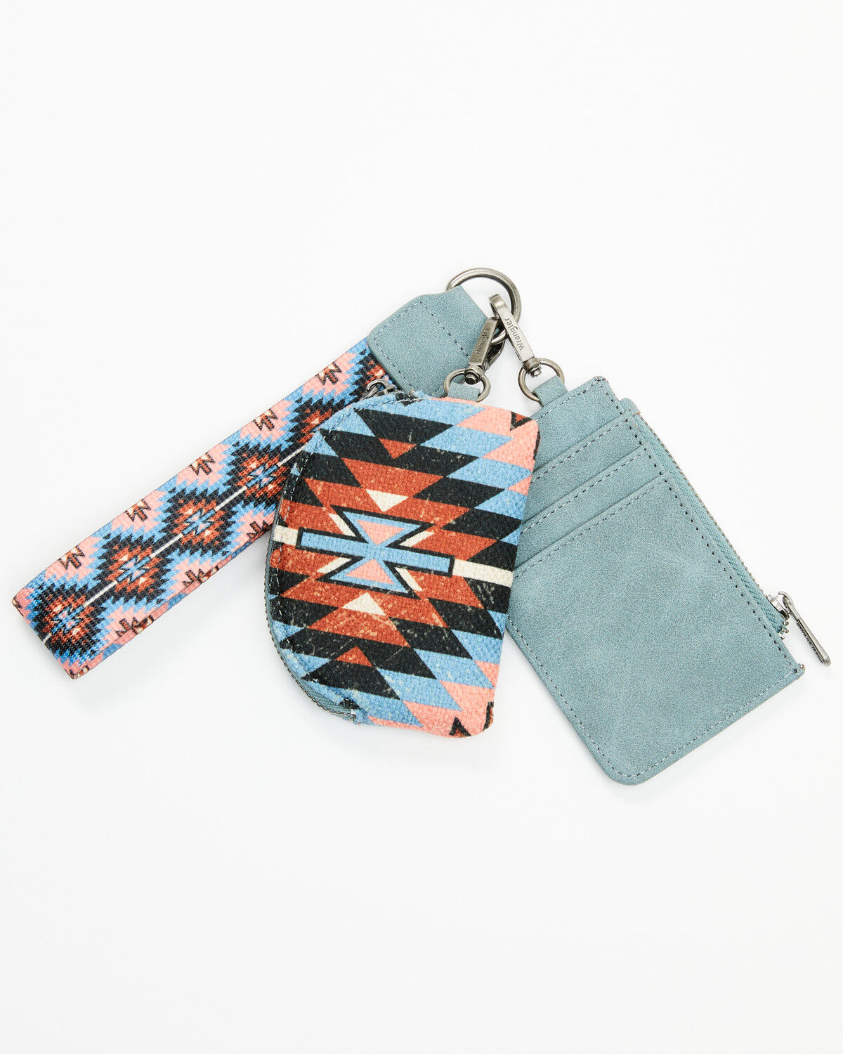 Wrangler Southwestern Print Keychain Coin Wallet