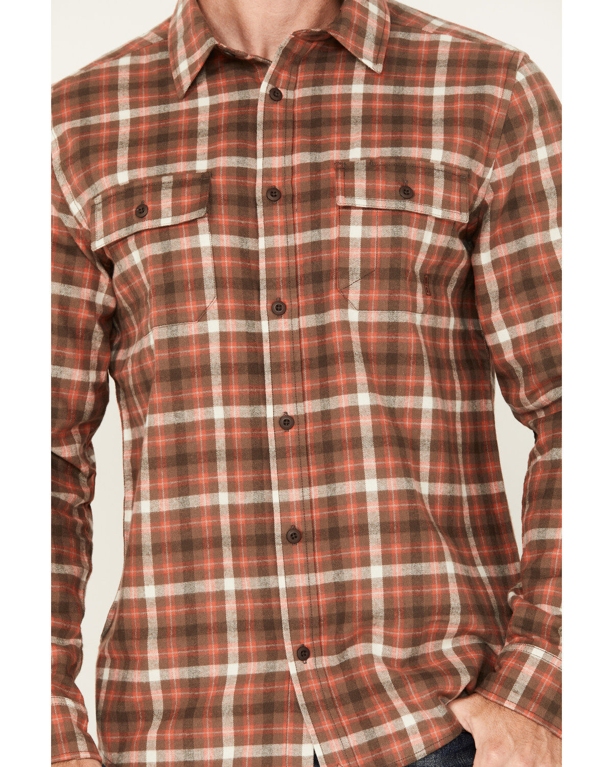 Brothers and Sons Men's Bosque Everyday Plaid Print Long Sleeve Button Down Flannel Shirt