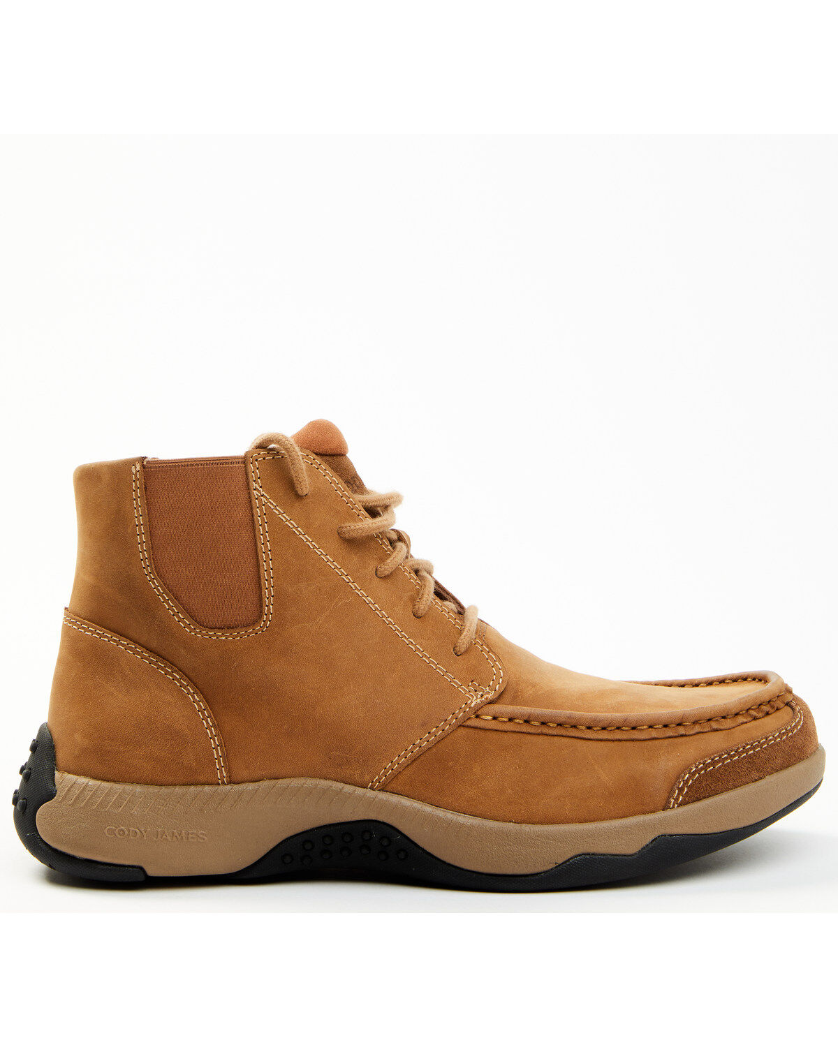 Cody James Men's Crazy Horse Lace-Up Casual Western Boots - Moc Toe