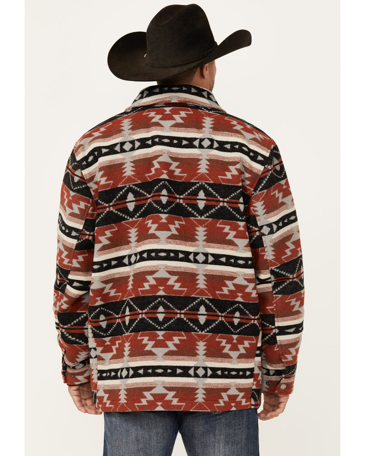 Cinch Men's Southwestern Print Wool Twill Frontier Jacket