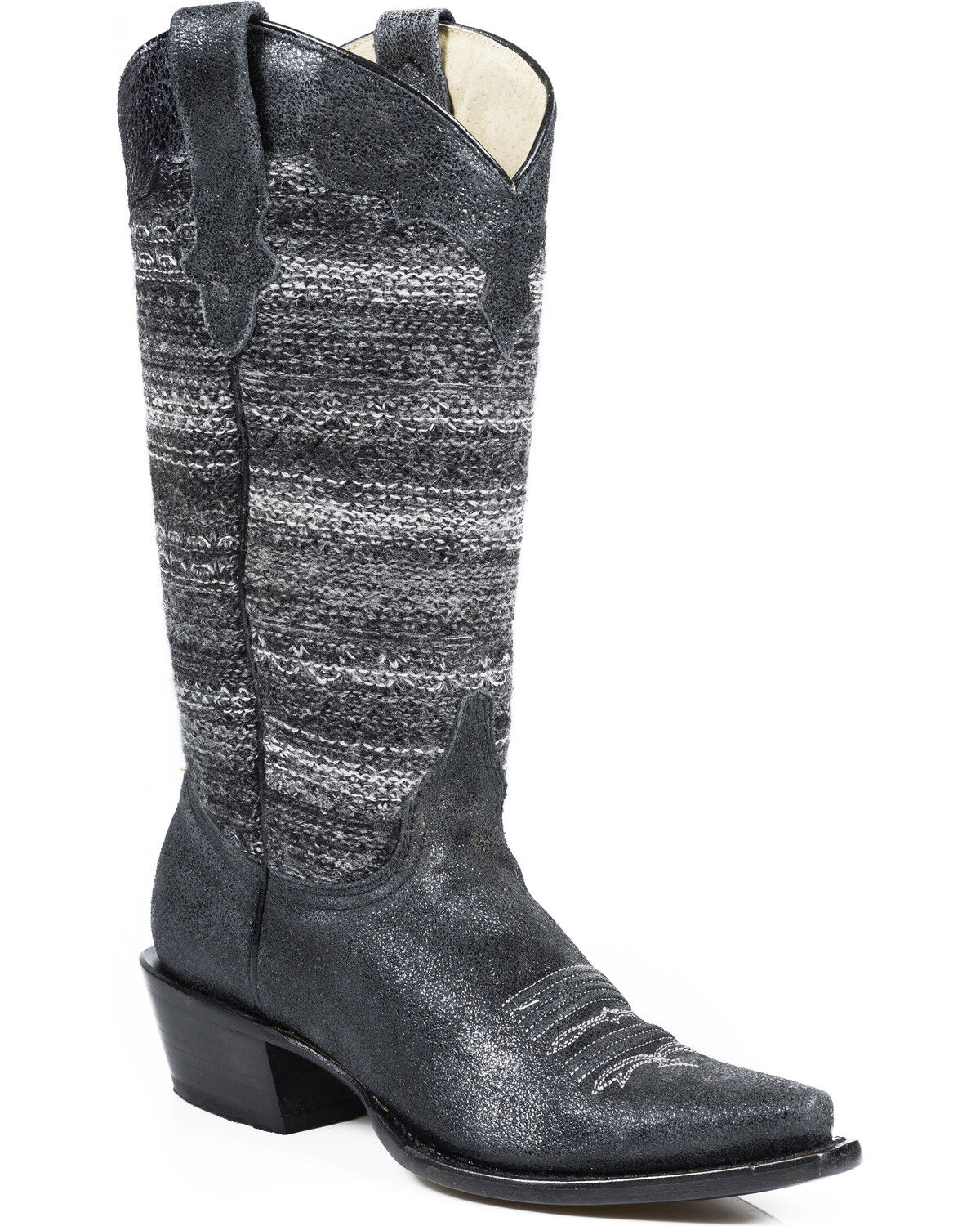 Roper Women's Fashion Fabric Snip Toe Western Boots