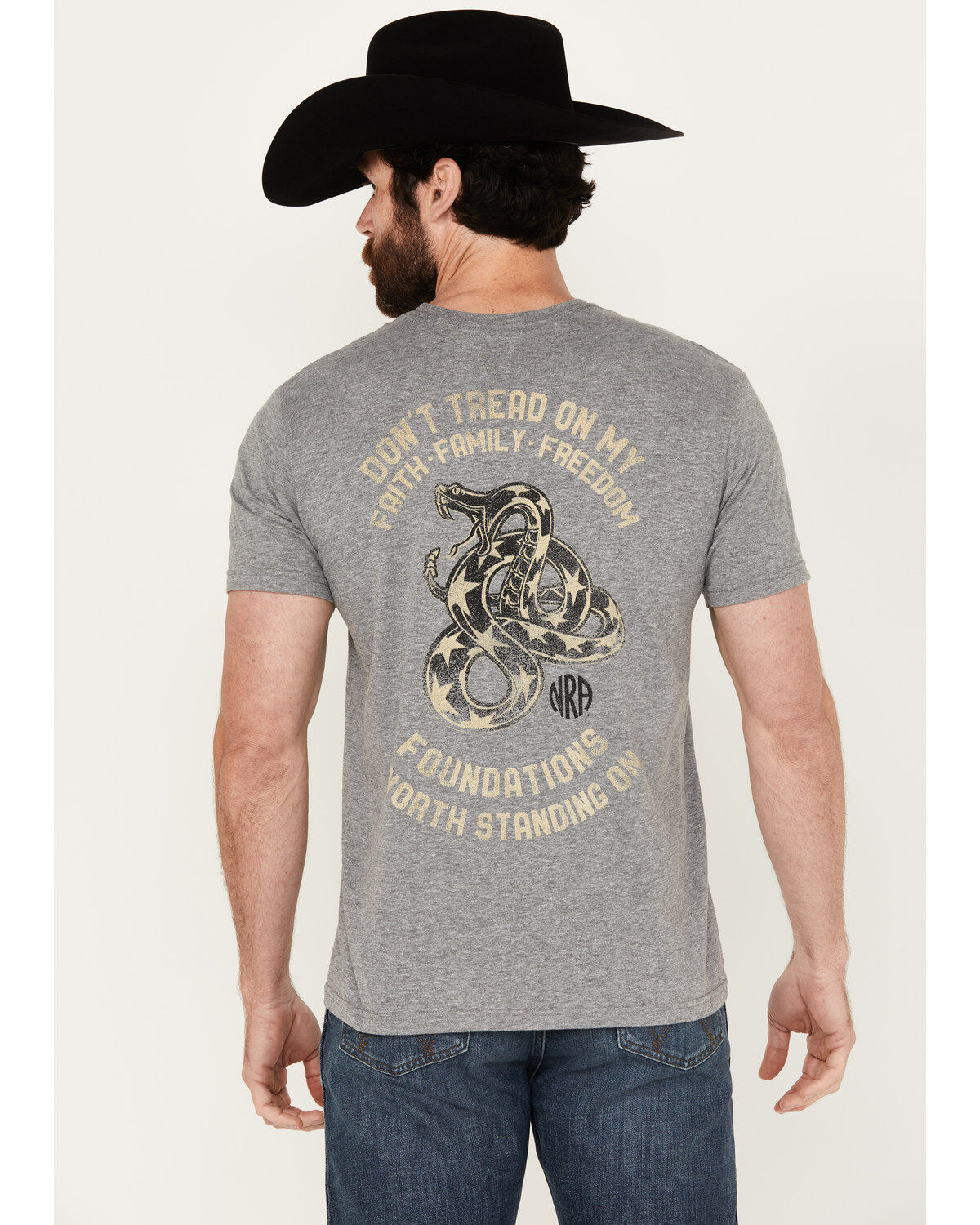 NRA Men's Faith Snake Short Sleeve Graphic T-Shirt