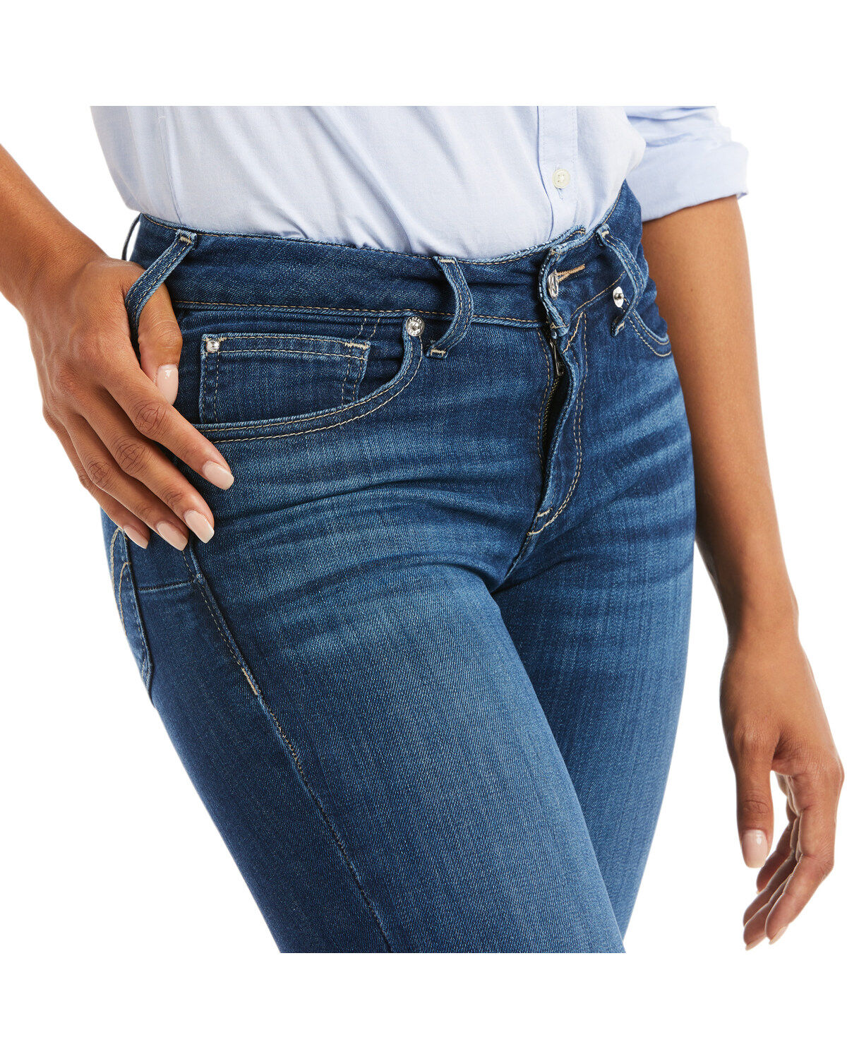 Ariat Women's R.E.A.L Perfect Rise Stretch Abby Straight Mackenzie Jeans