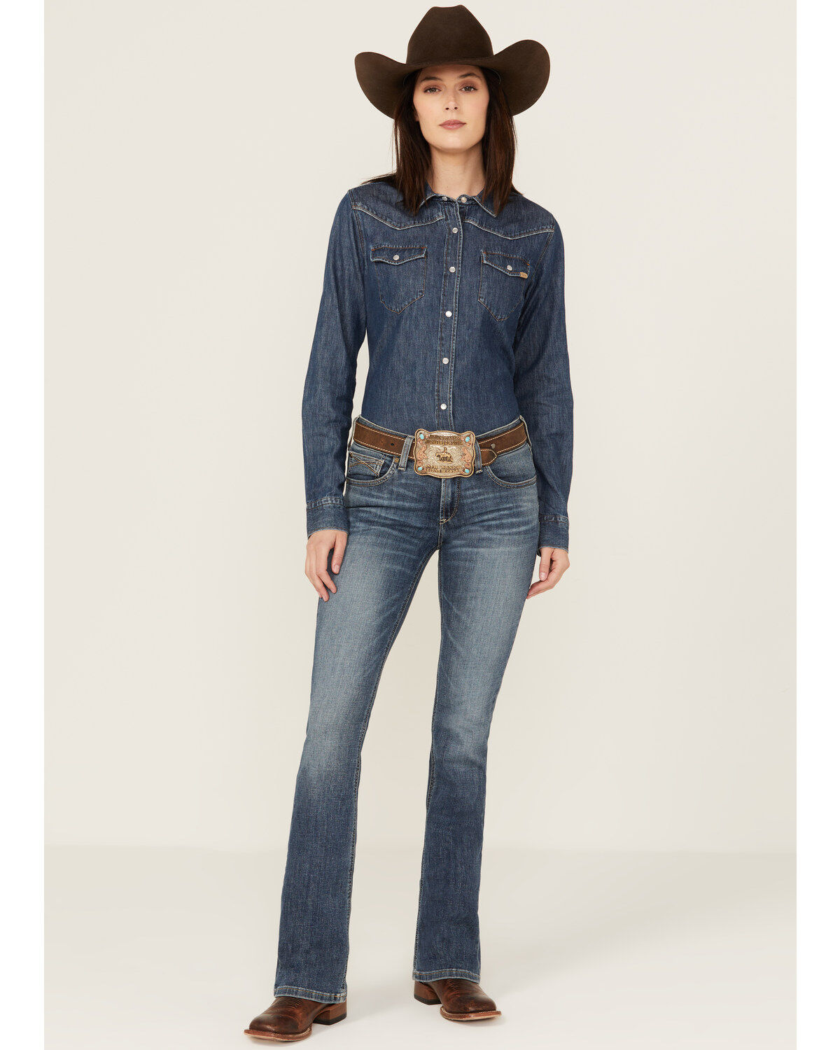 Ariat Women's R.E.A.L. Dark Wash Ella Bootcut Denim Jeans