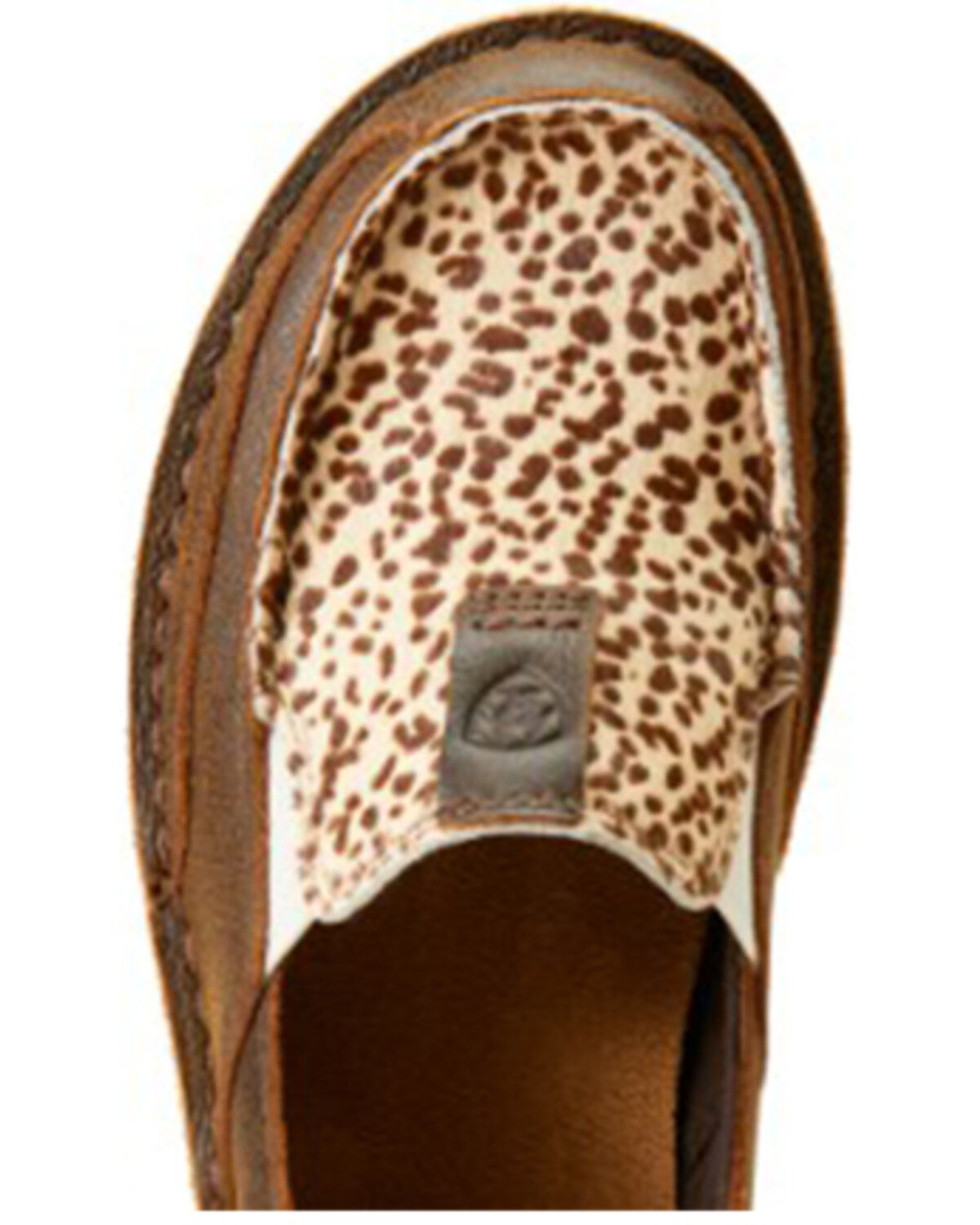 Ariat Women's Cheetah Print Hair On Hide Cruiser Casual Shoes - Moc Toe