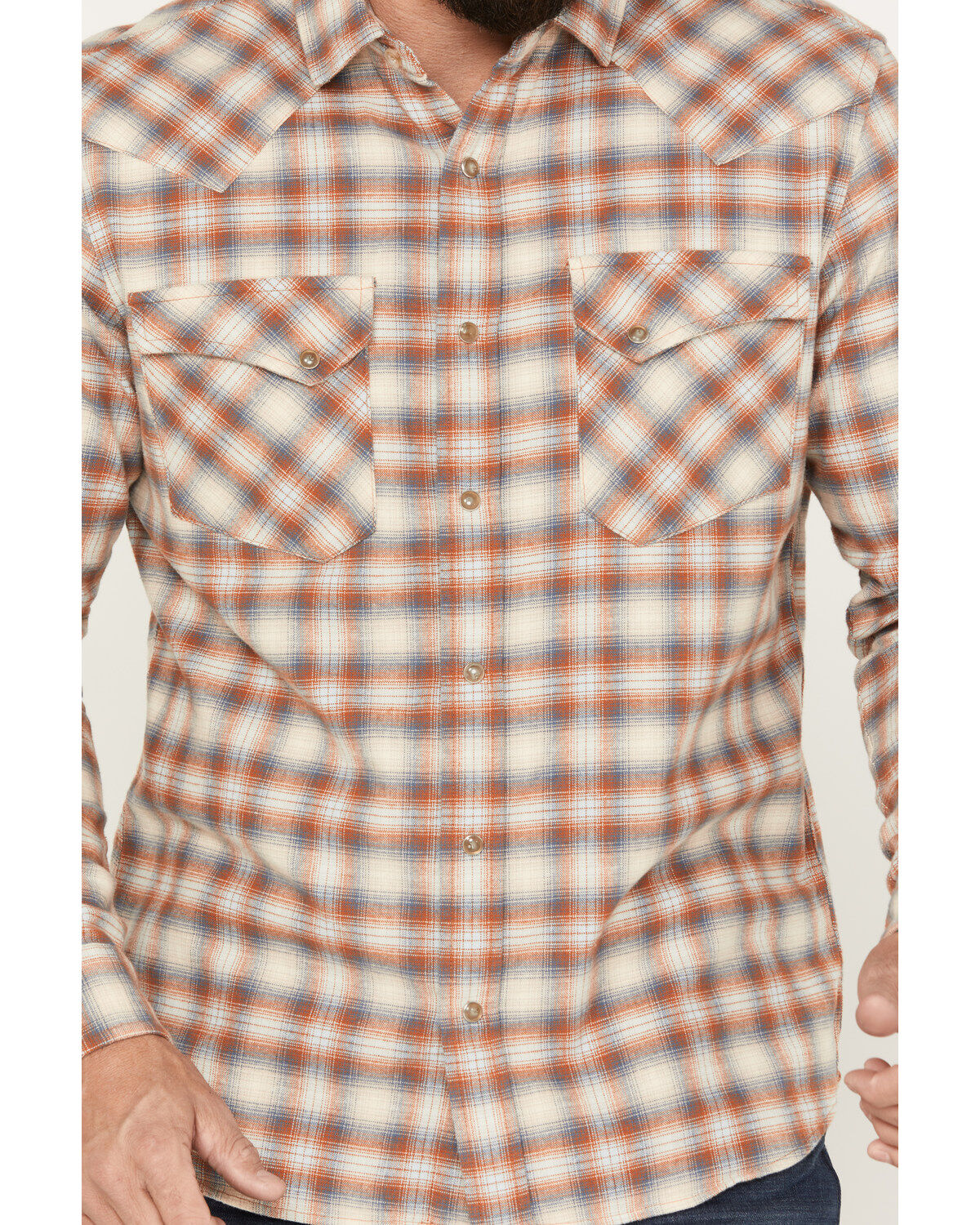 Pendleton Men's Wyatt Plaid Long Sleeve Snap Western Shirt