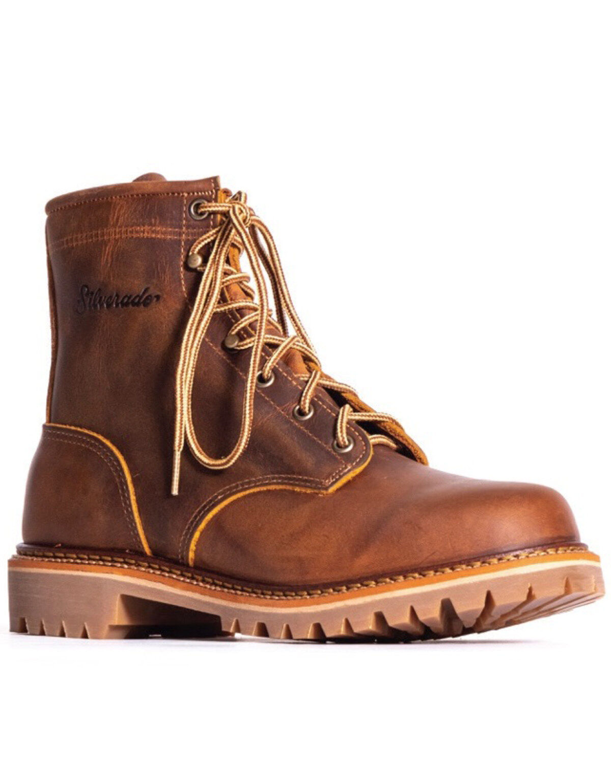 Silverado Men's Lace-Up Work Boots - Steel Toe