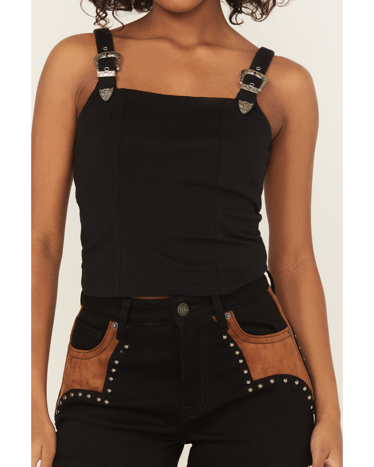 Rock & Roll Denim Women's Buckle Tank Top