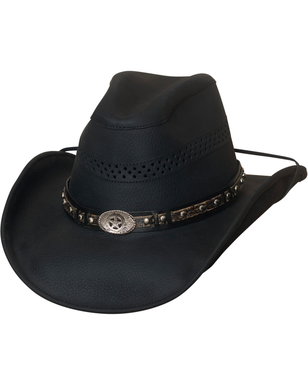 Bullhide Get On Top Grain Leather Hat