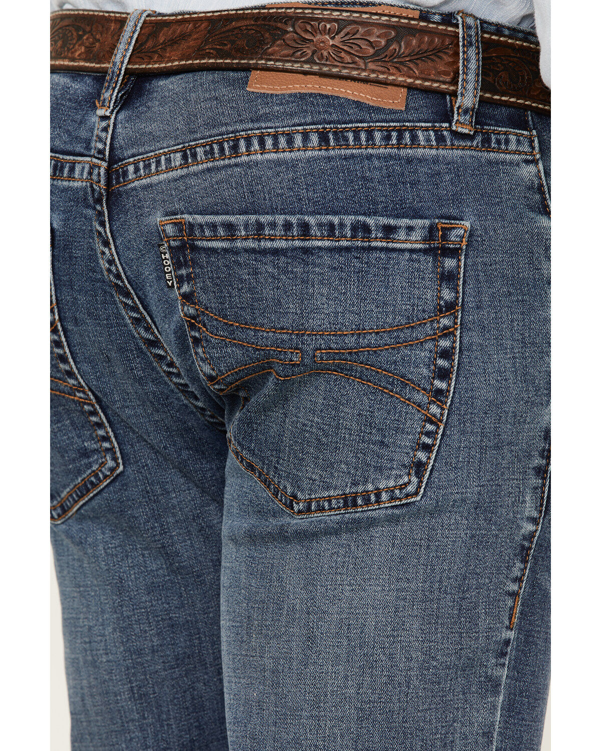 Hooey by Rock & Roll Denim Men's Revolver Medium Wash Reflex Stretch Slim Straight Jeans
