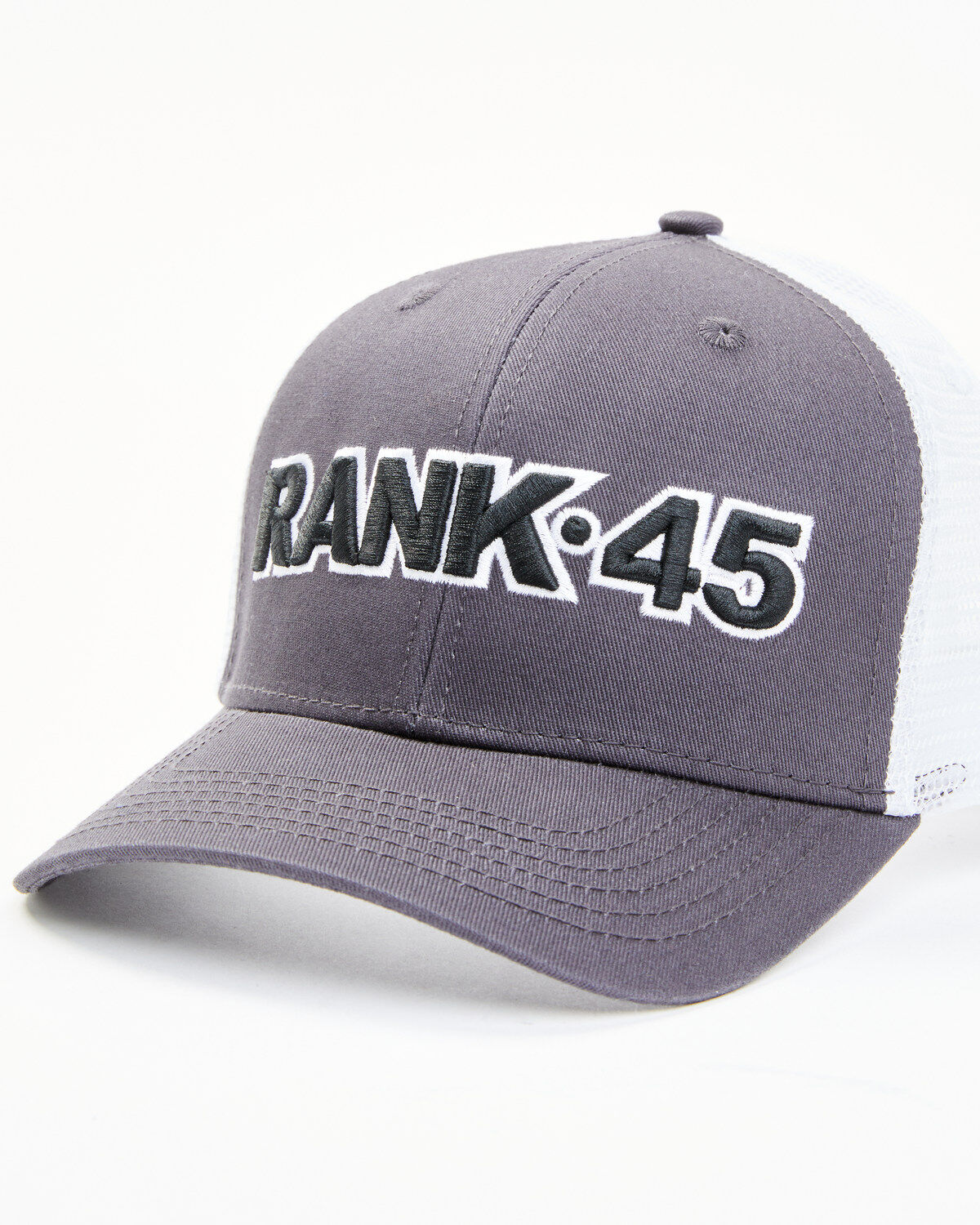 RANK 45® Men's Embroidered Logo Mesh-Back Ball Cap