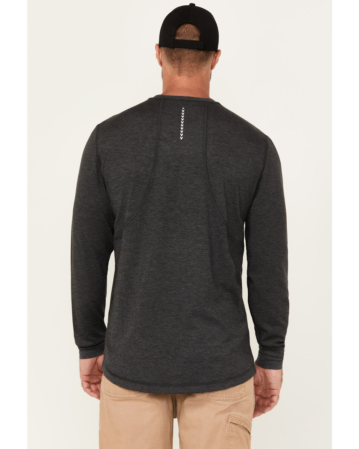 Lucky Brand Workwear Men's Textured Knit Long Sleeve Pocket Tee