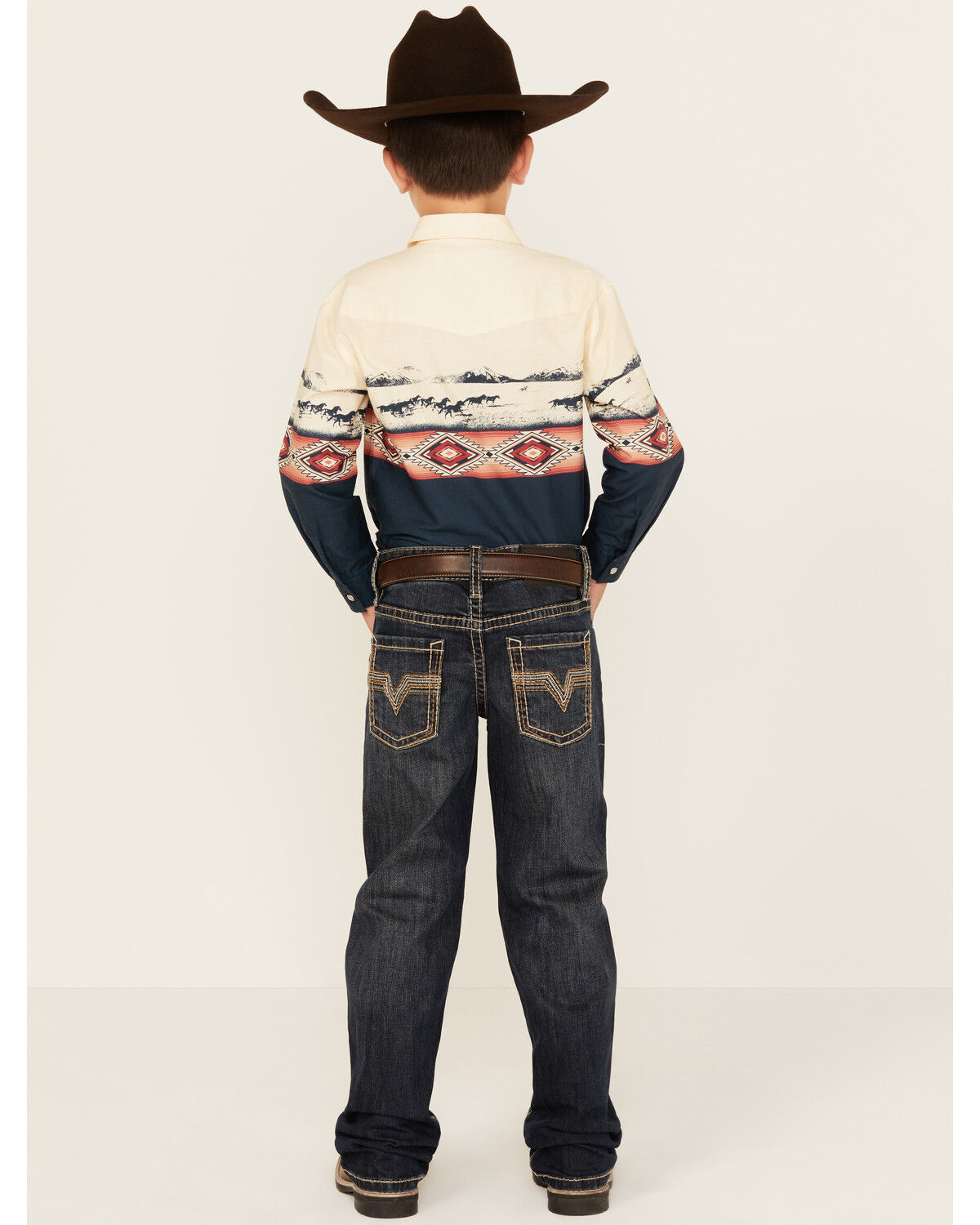 Rock & Roll Denim Boys' Dark Wash Bootcut Stretch Denim Jeans