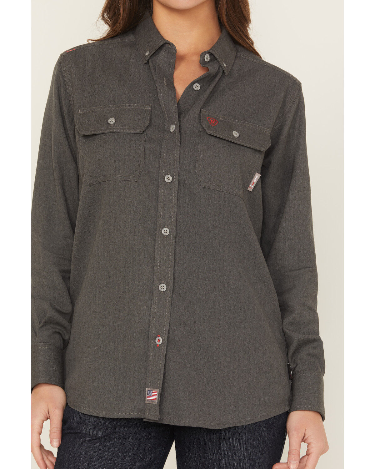 Ariat Women's FR Air Inherent Long Sleeve Button-Down Work Shirt