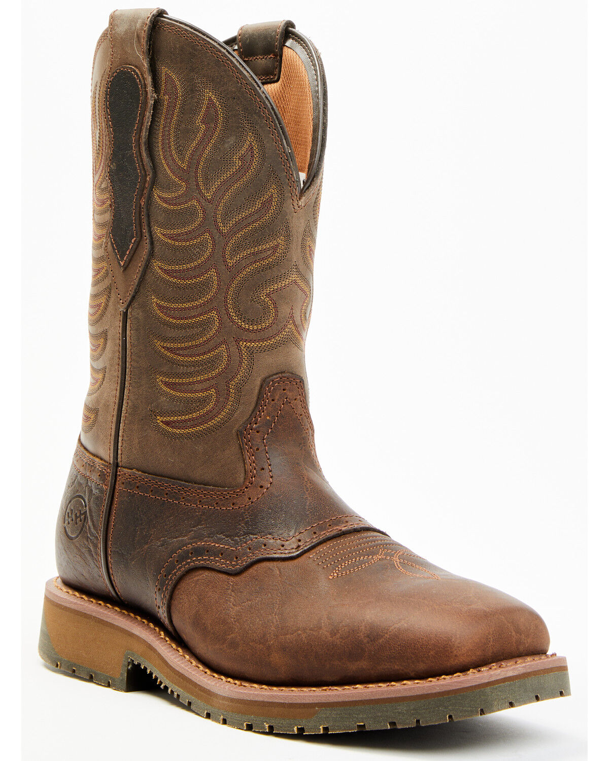 Double H Men's 11" Domestic I.C.E.® Saddle Vamp Performance Western Boots - Broad Square Toe