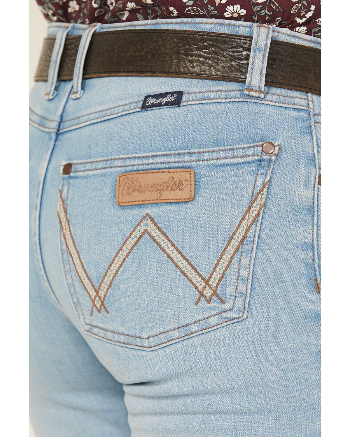 Wrangler Retro Women's Mia Light Wash Mid Rise Trouser Denim Jeans