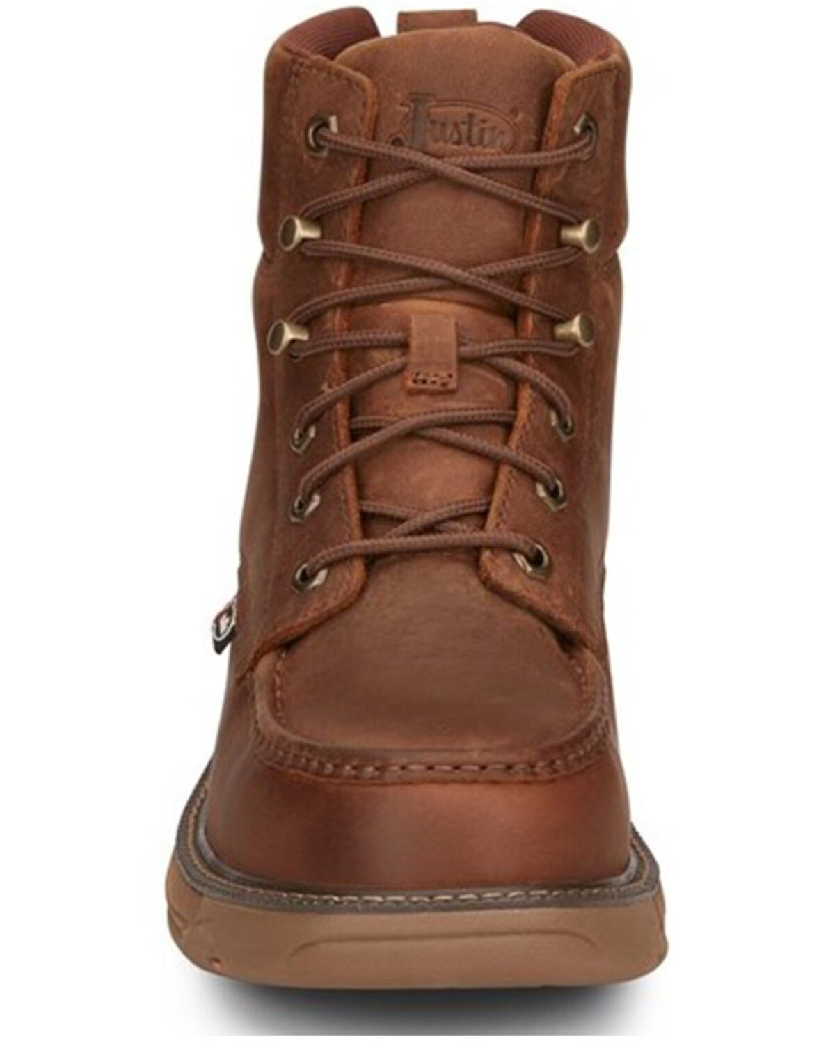 Justin Men's Rush Waterproof 6" Lace-Up Wedge Work Boots - Composite Toe