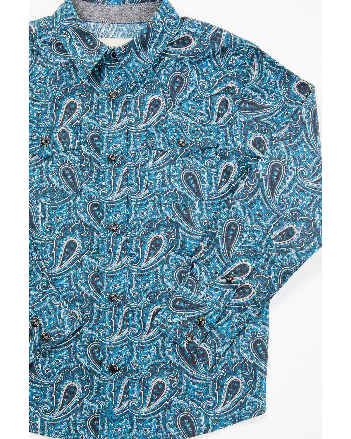 Cody James Toddler Boys' Lasso Paisley Print Long Sleeve Snap Western Shirt
