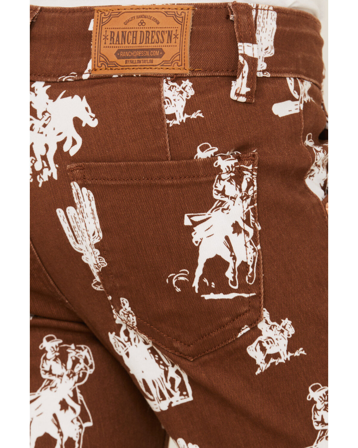 Ranch Dress'n Girls' Buckaroo Rust Super Flare Jeans