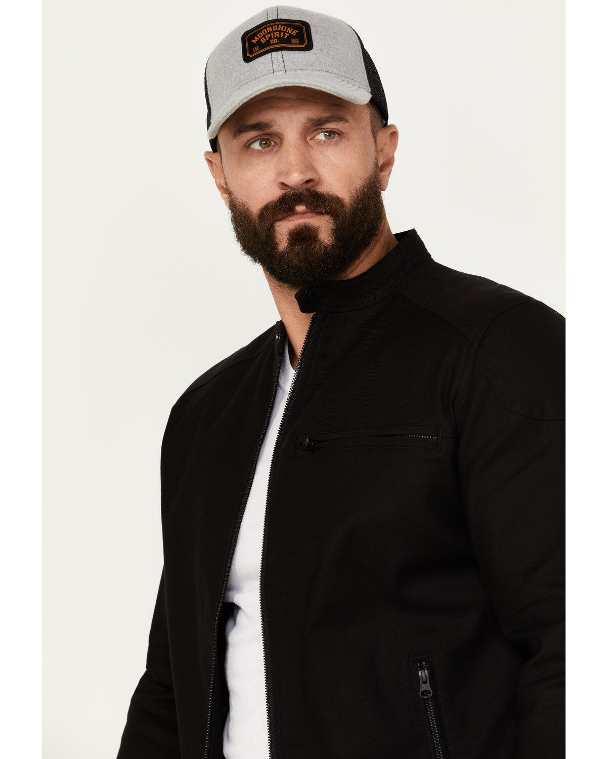 Moonshine Spirit Men's Motorcycle Flight Head Jacket