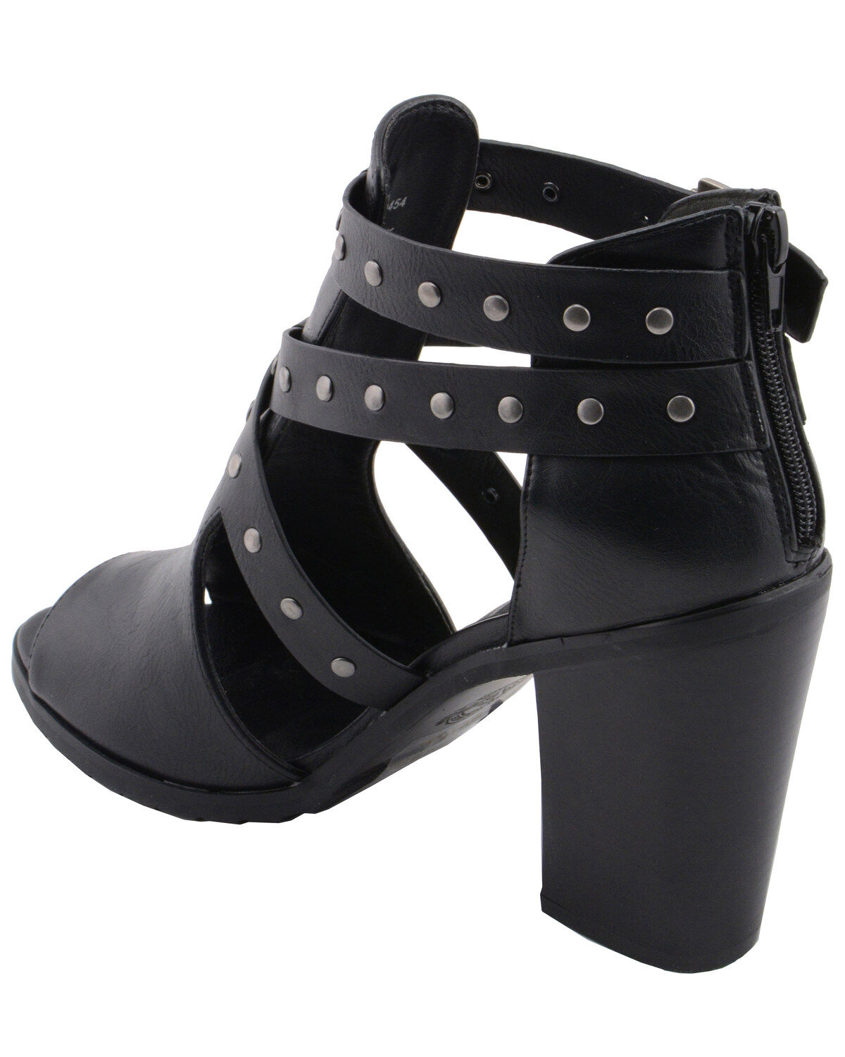 Milwaukee Performance Women's Platform Heel Studded Strap Sandals