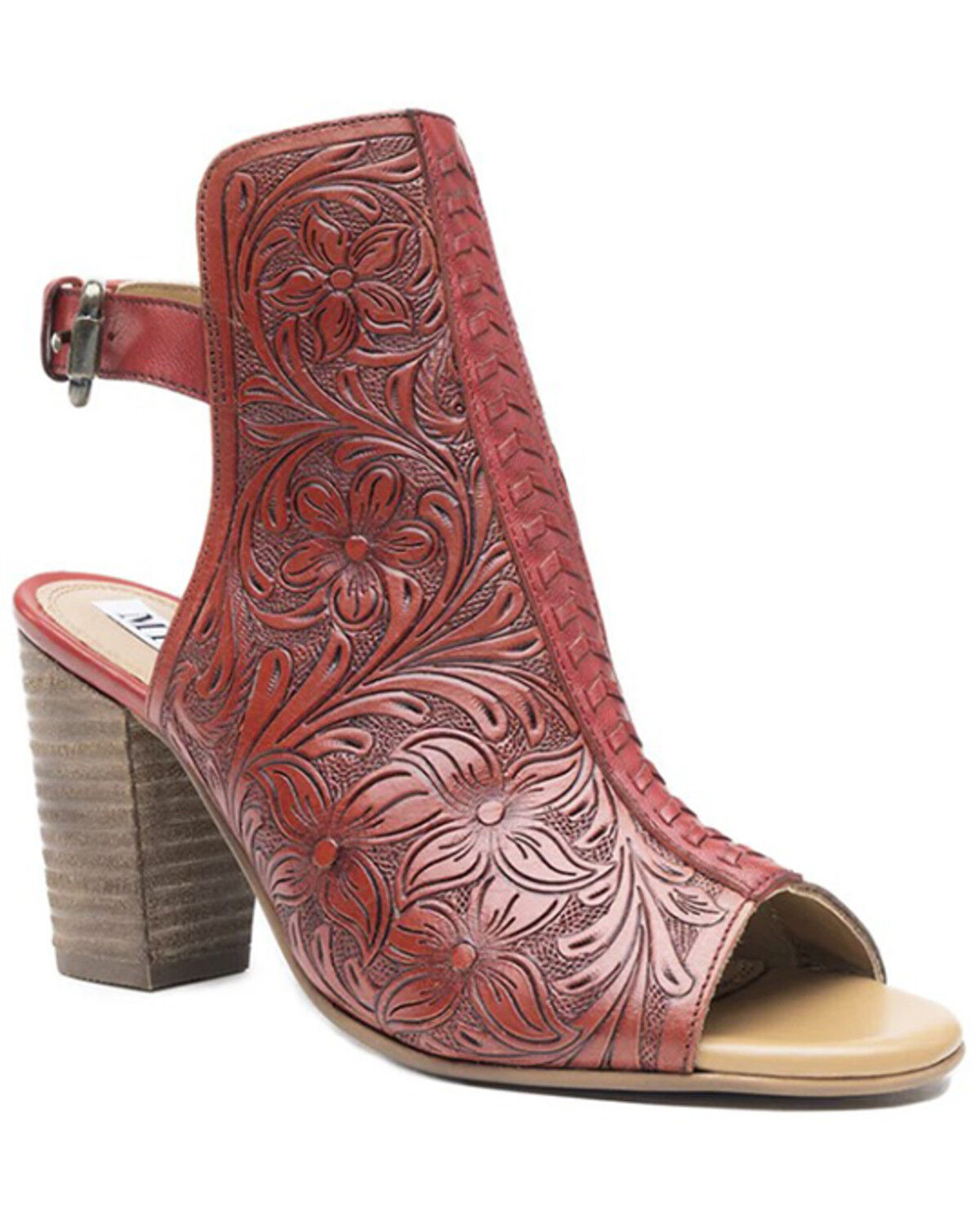 Myra Bag Women's Callandra High Front Hand Tooled Sandal Shoes