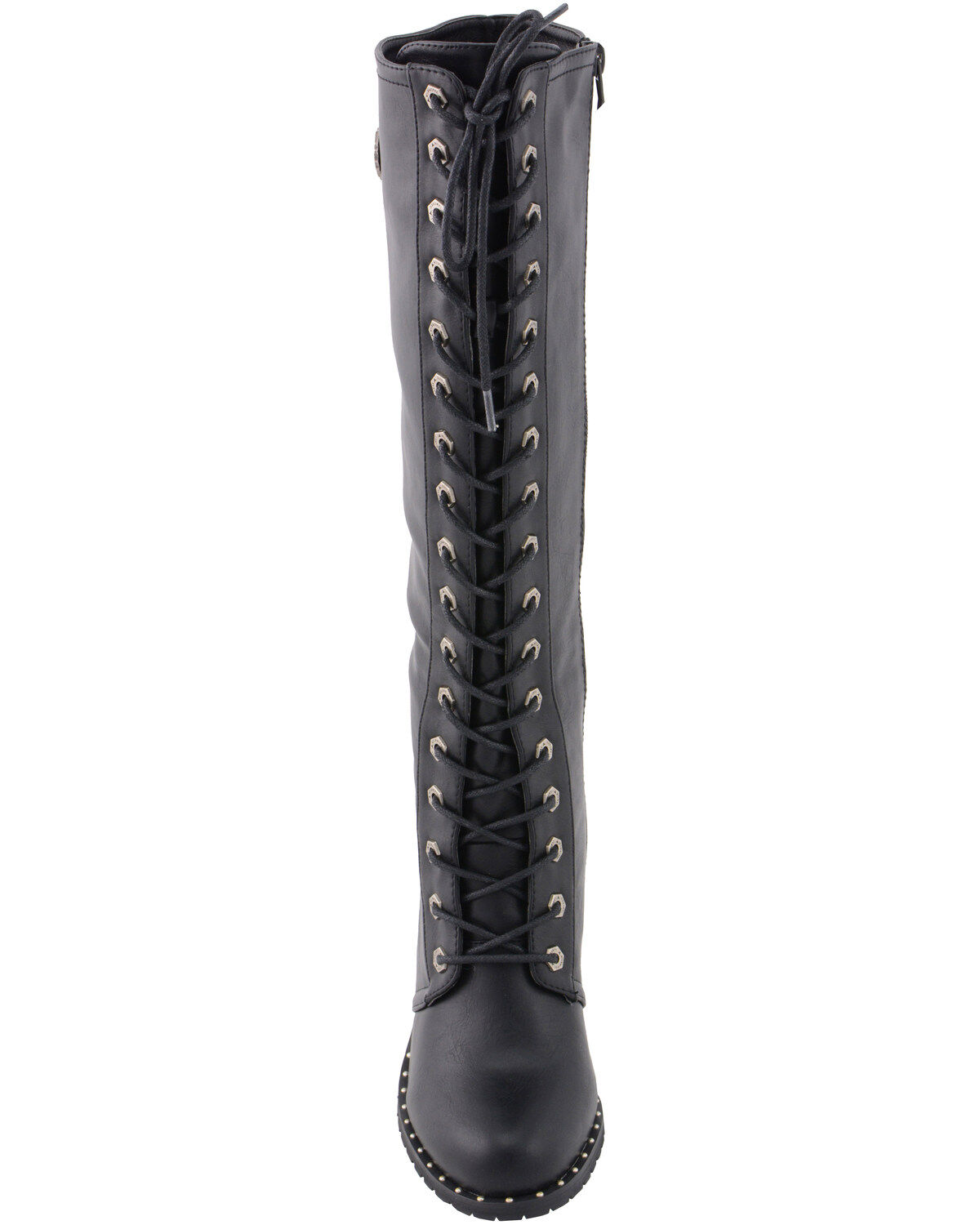 Milwaukee Leather Women's Lace To Toe Boots - Round Toe