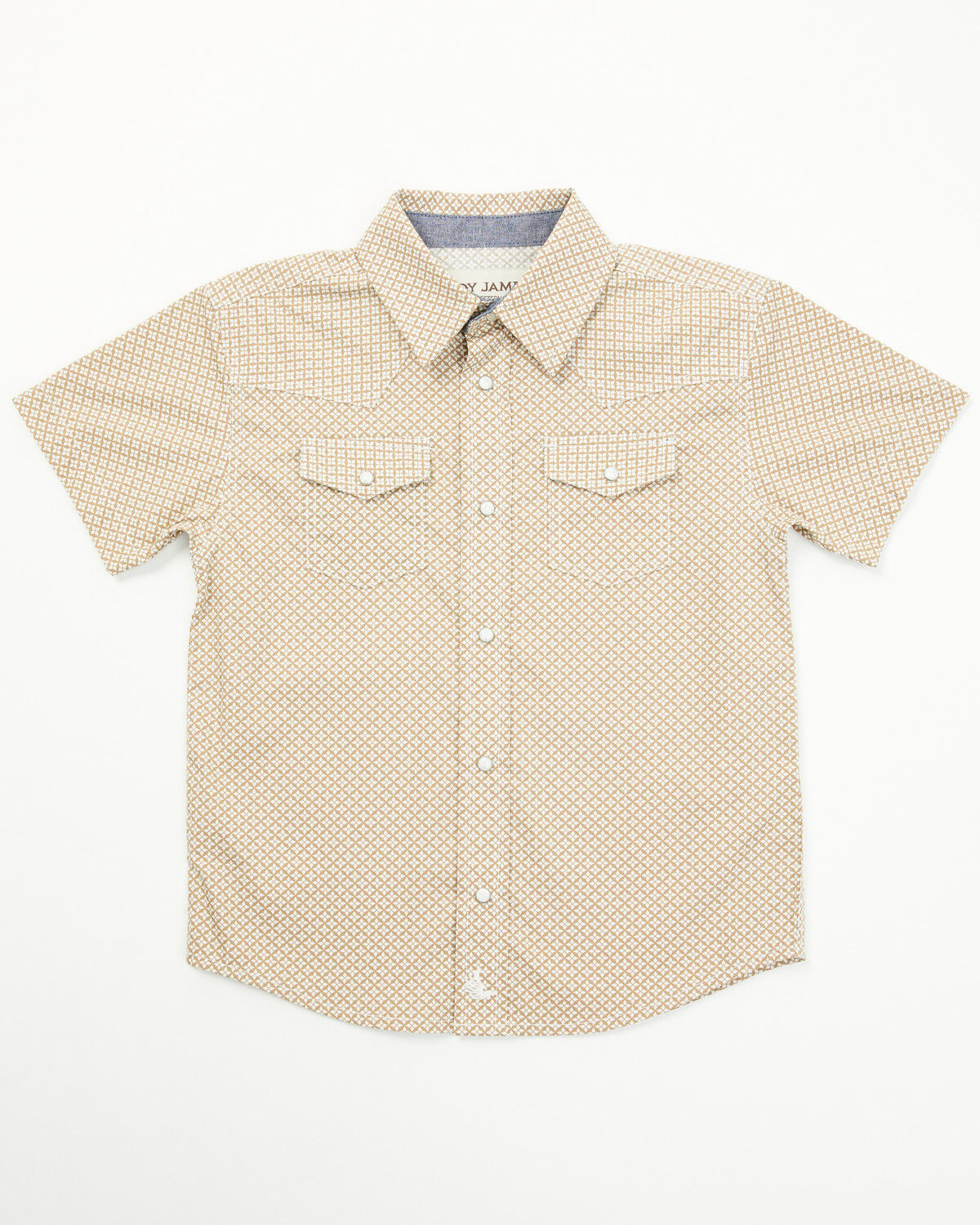 Cody James Toddler Boys' Grill and Greet Medallion Print Short Sleeve Snap Western Shirt
