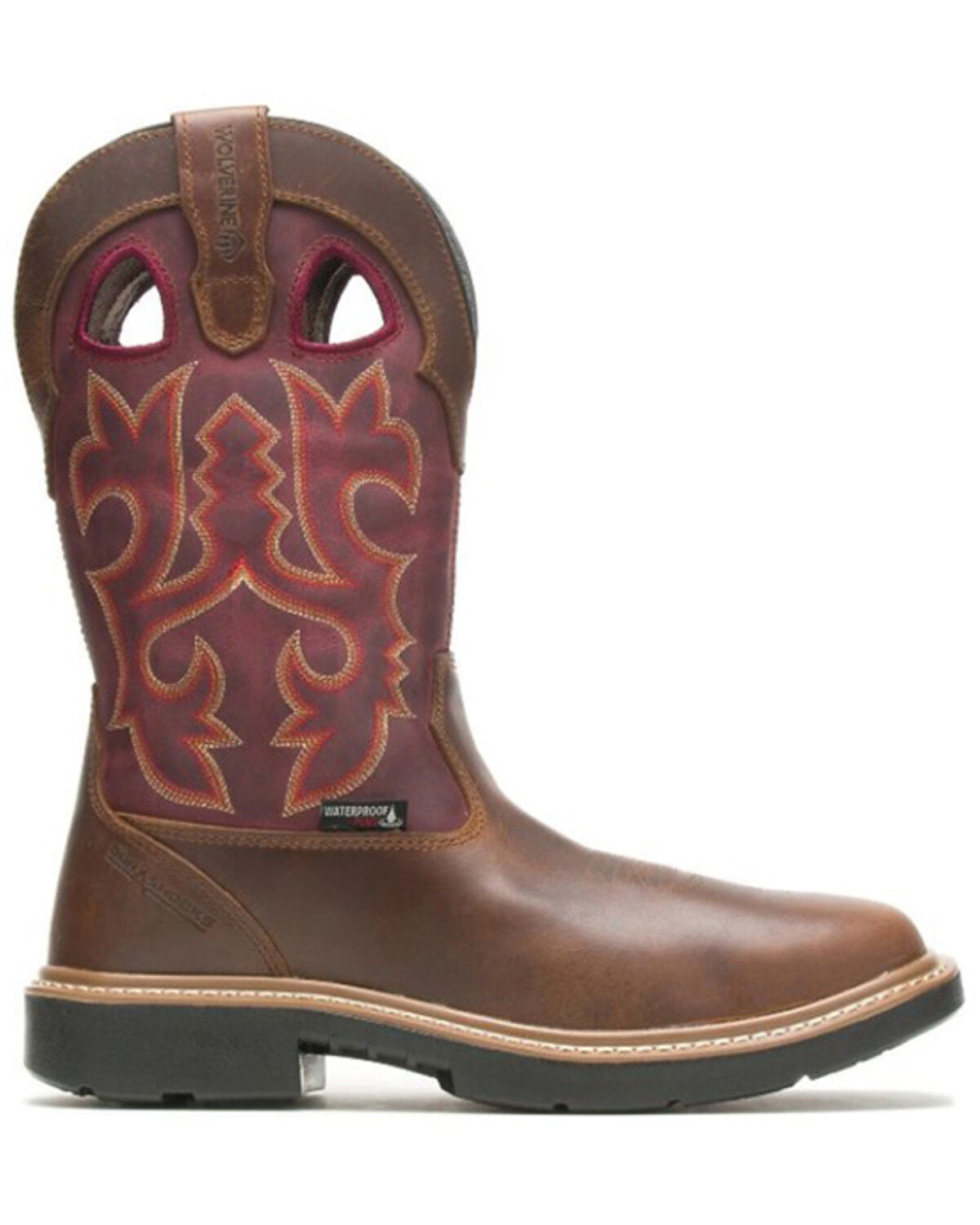 Wolverine Men's Rancher Durashock Wellington Pull On Safety Work Boots - Composite Toe